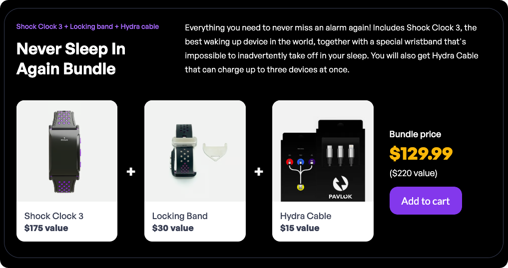 Pavlok Never Sleep in Again Bundle