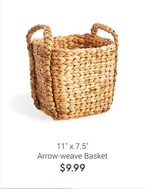 11" x 7.5" Arrow-weave Basket