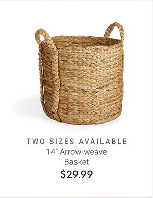 14" Arrow-weave Basket