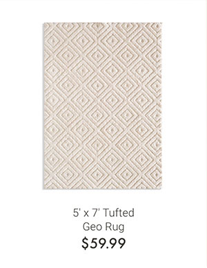 5' x 7' Tufted Geo Rug