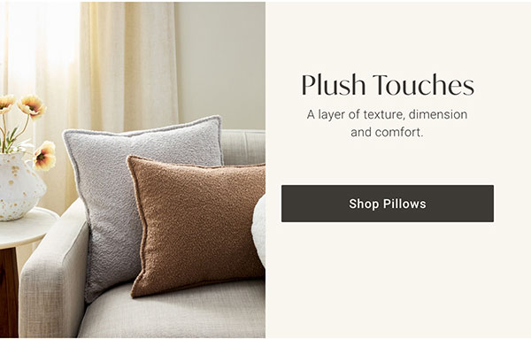 Plush Touches: Shop Pillows