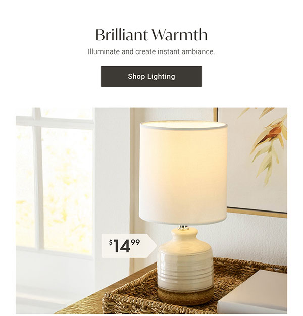 Brilliant Warmth - Shop Lighting