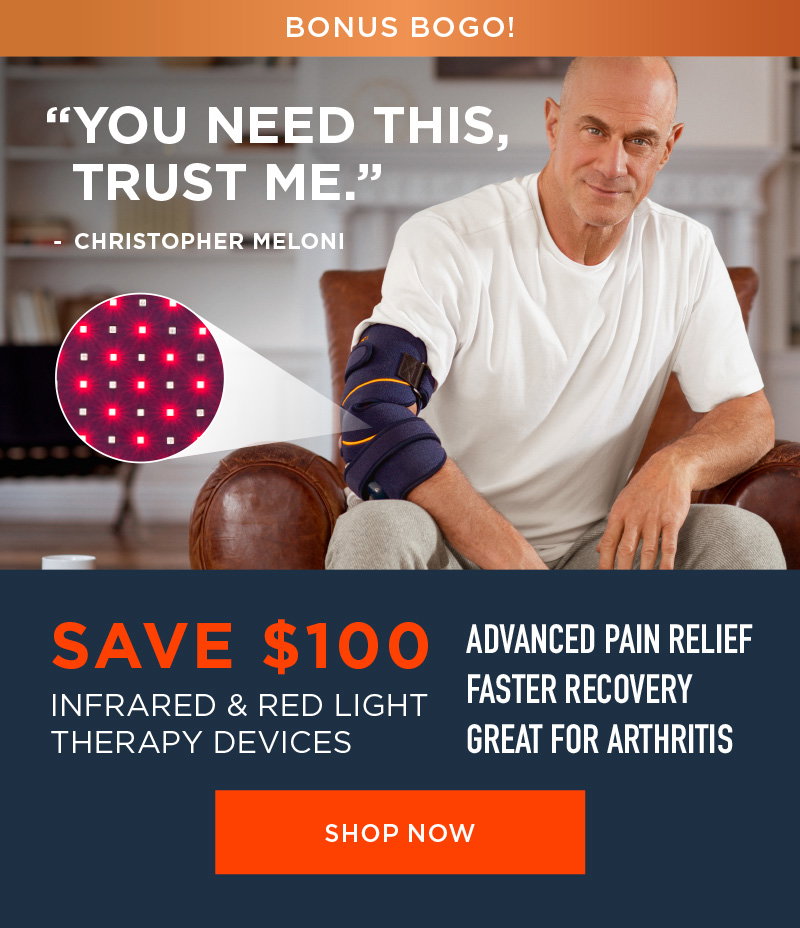 BONUS BOGO! SAVE $100 INFRARED & RED LIGHT THERAPY DEVICES SHOP NOW
