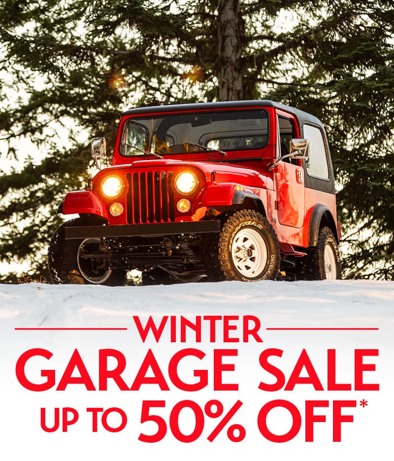 Winter Garage Sale up to 50% Off
