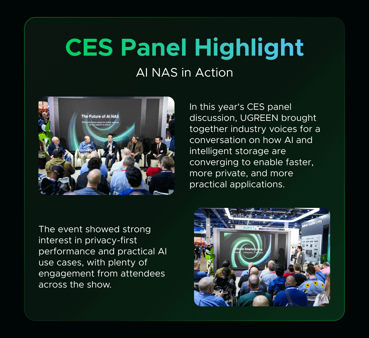 CES Panel Highlights: AI NAS in Action