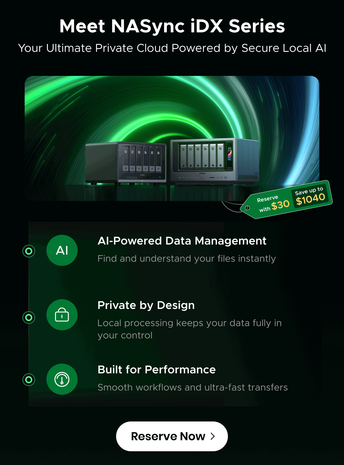 Meet NASync iDX Series AI NAS