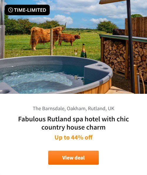 Fabulous Rutland spa hotel with chic country house charm