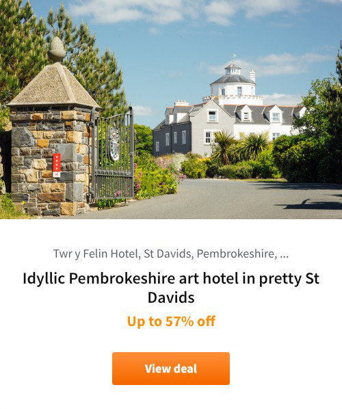 Idyllic Pembrokeshire art hotel in pretty St Davids