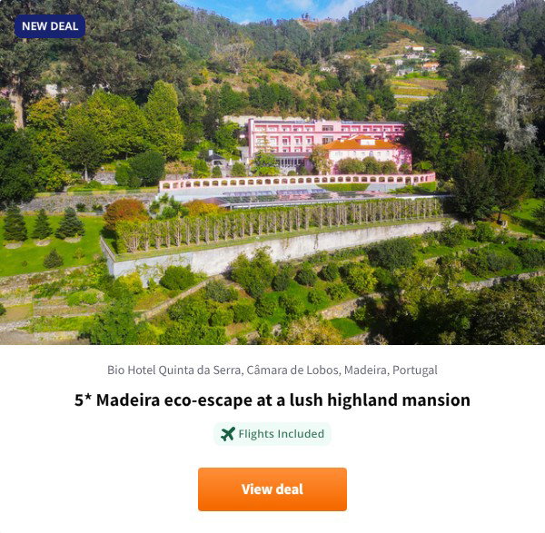 5* Madeira eco-escape at a lush highland mansion