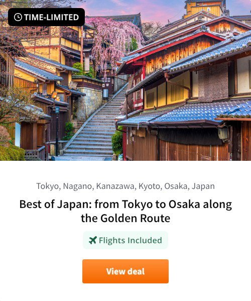 Best of Japan: from Tokyo to Osaka along the Golden Route