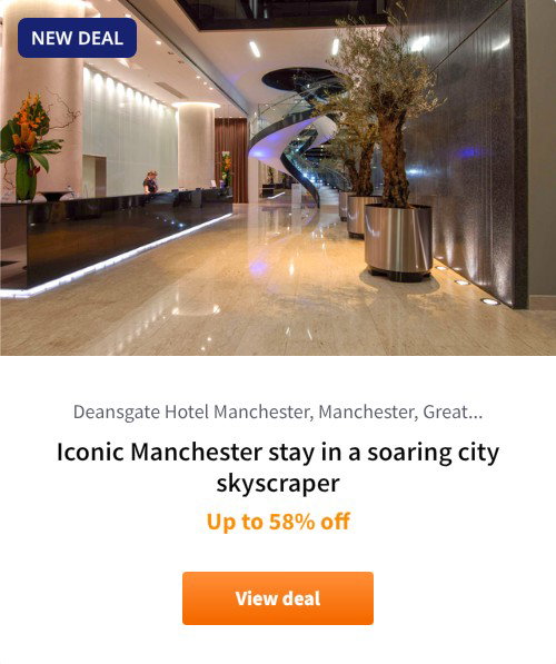 Iconic Manchester stay in a soaring city skyscraper
