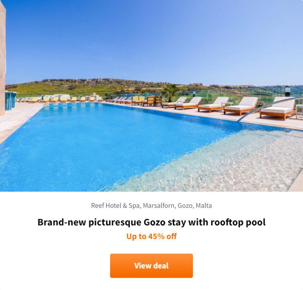 Brand-new picturesque Gozo stay with rooftop pool