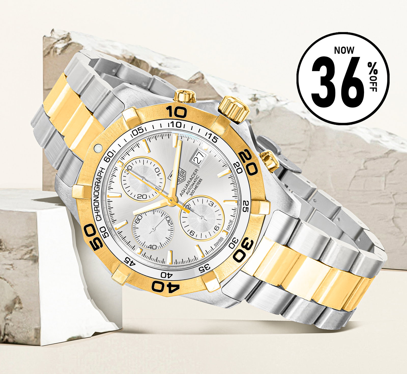 Aquaracer Automatic Chronograph Men's Watch CAF2120.BB0816