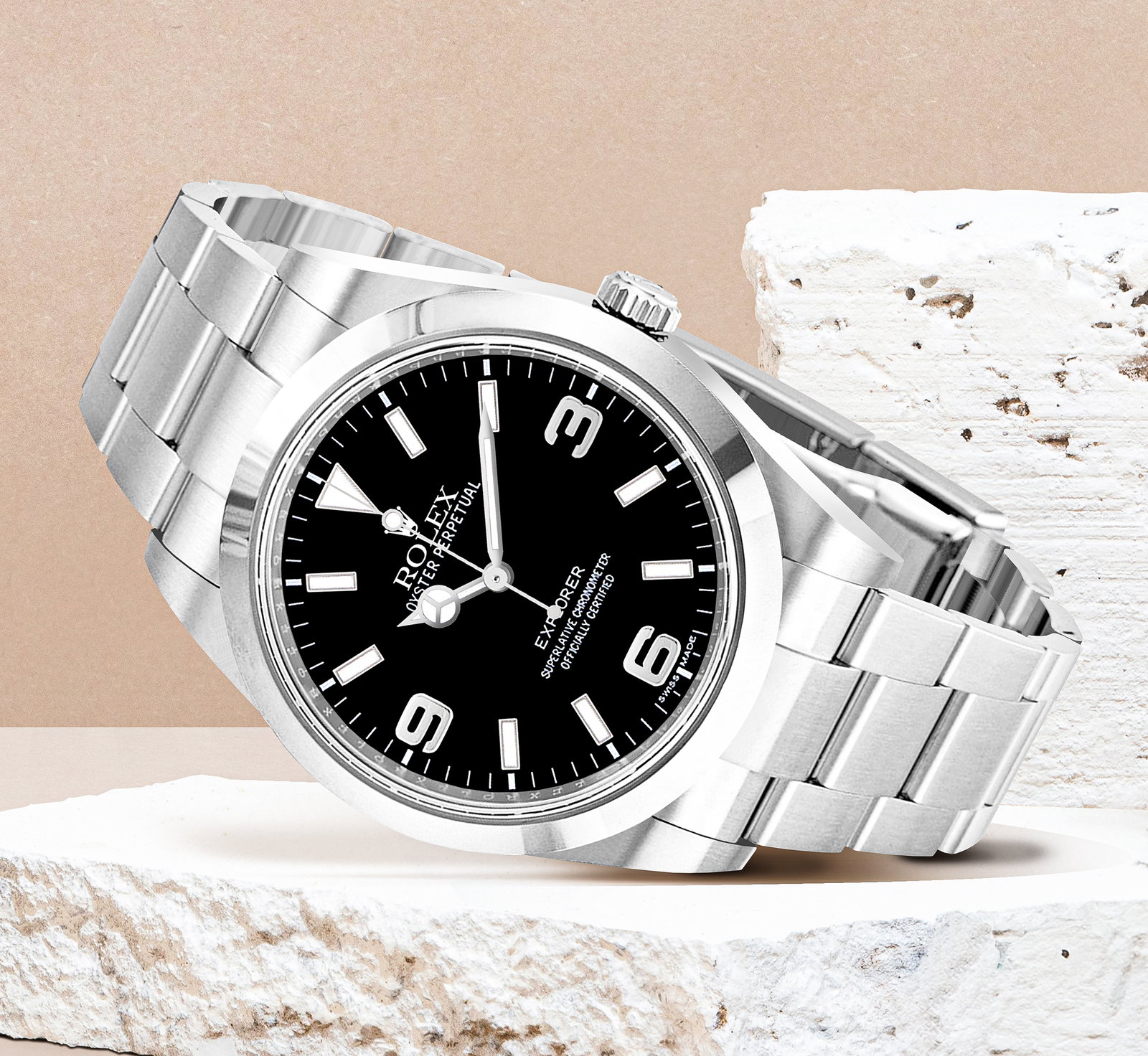 Explorer Black Dial 39mm Stainless Steel Men's Watch 214270-0001