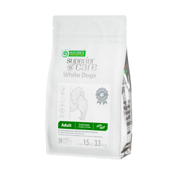 Adult Dogs Food for Light Coat Small Breeds with Insects - 3.3 lb