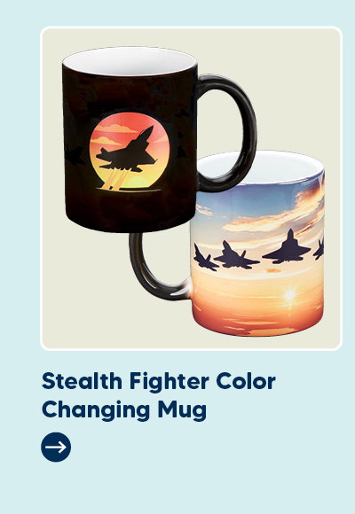 Stealth Fighter Color Changing Mug