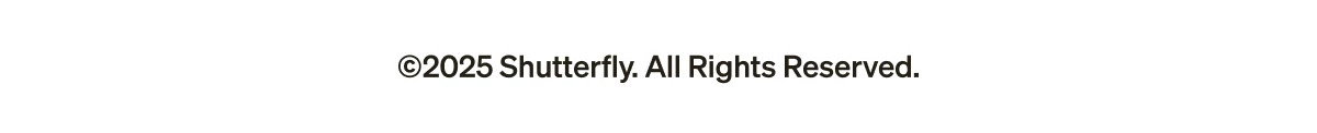 Shutterfly Footer
