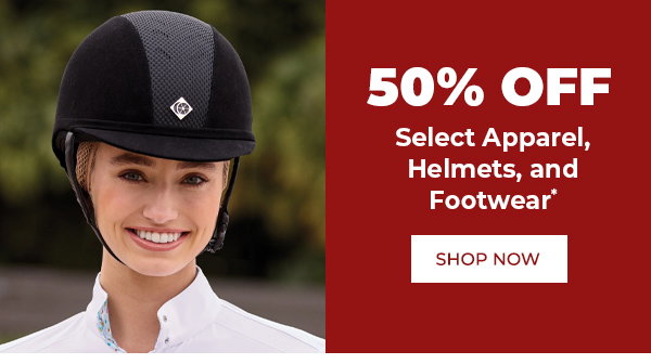50% Off Select Apparel, Helmets & Footwear
