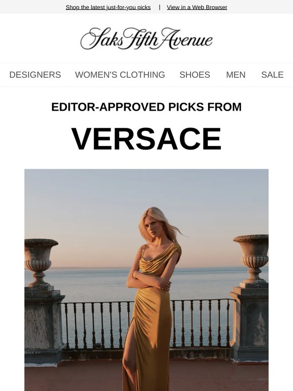 Saks Fifth Avenue: Here are new picks from Versace