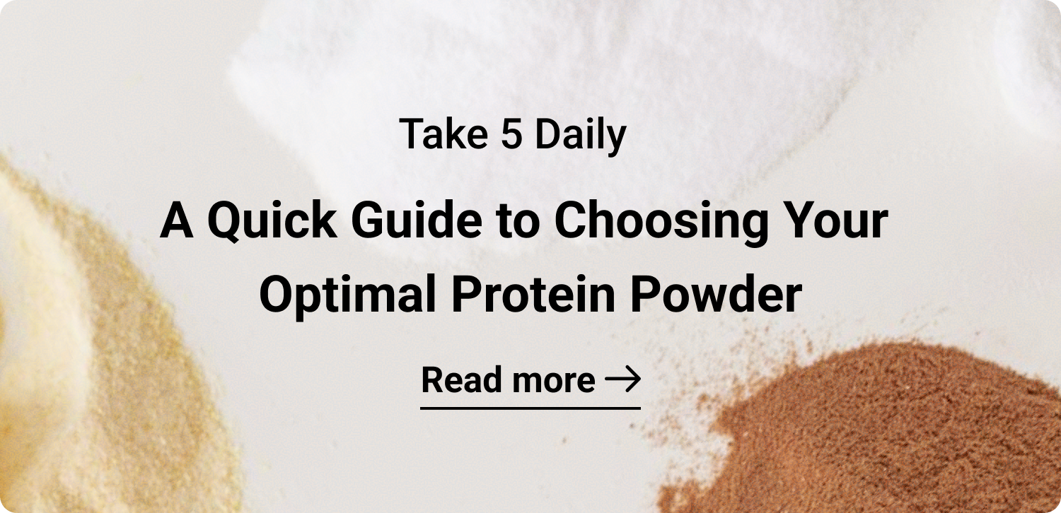 A quick guide to choosing your protein powder