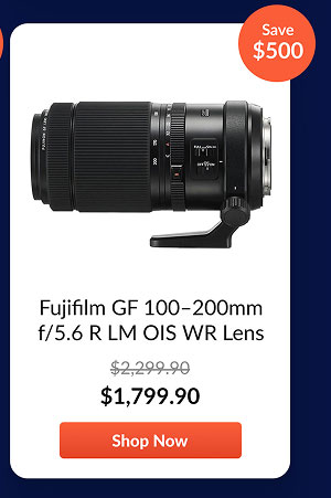 Fujifilm GF 100-200mm f/5.6 R LM OIS WR Lens