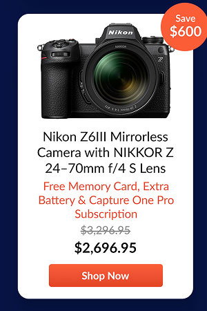 Nikon Z6III Mirrorless Camera with NIKKOR Z 24-70mm f/4 S Lens