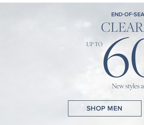 End-Of-Season Sale | Clearance Up To 60% Off | New styles added to sale. | Shop Men