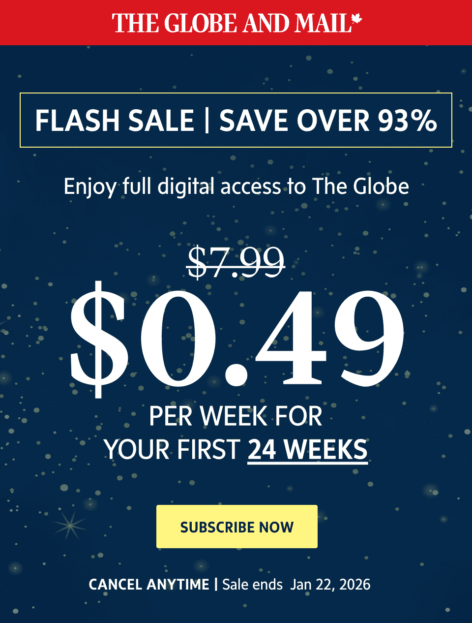 Flash Sale. Save over 93%