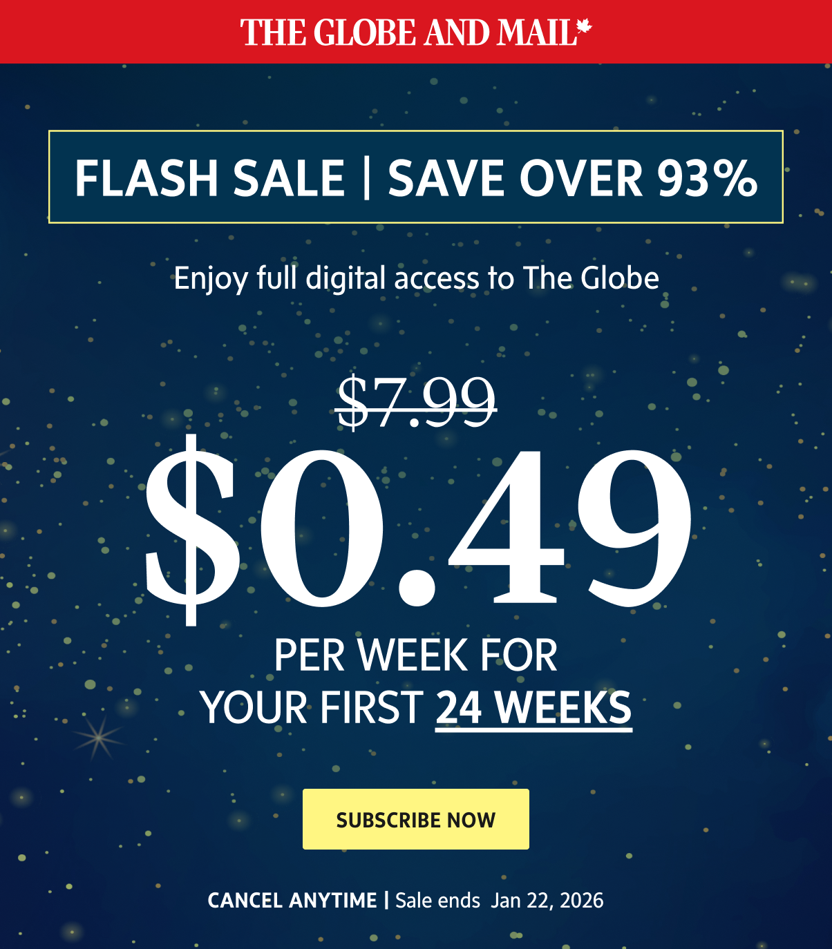 Flash Sale. Save over 93%