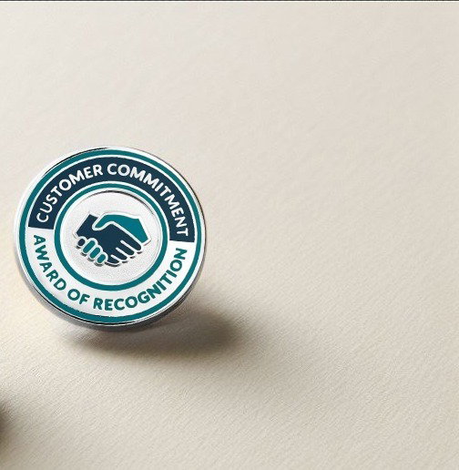 Customer Commitment Recognition Pin