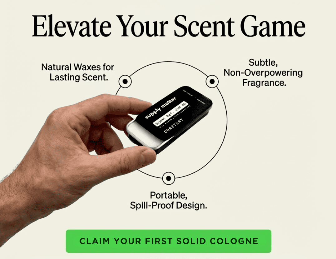 elevate your scent with solid cologne