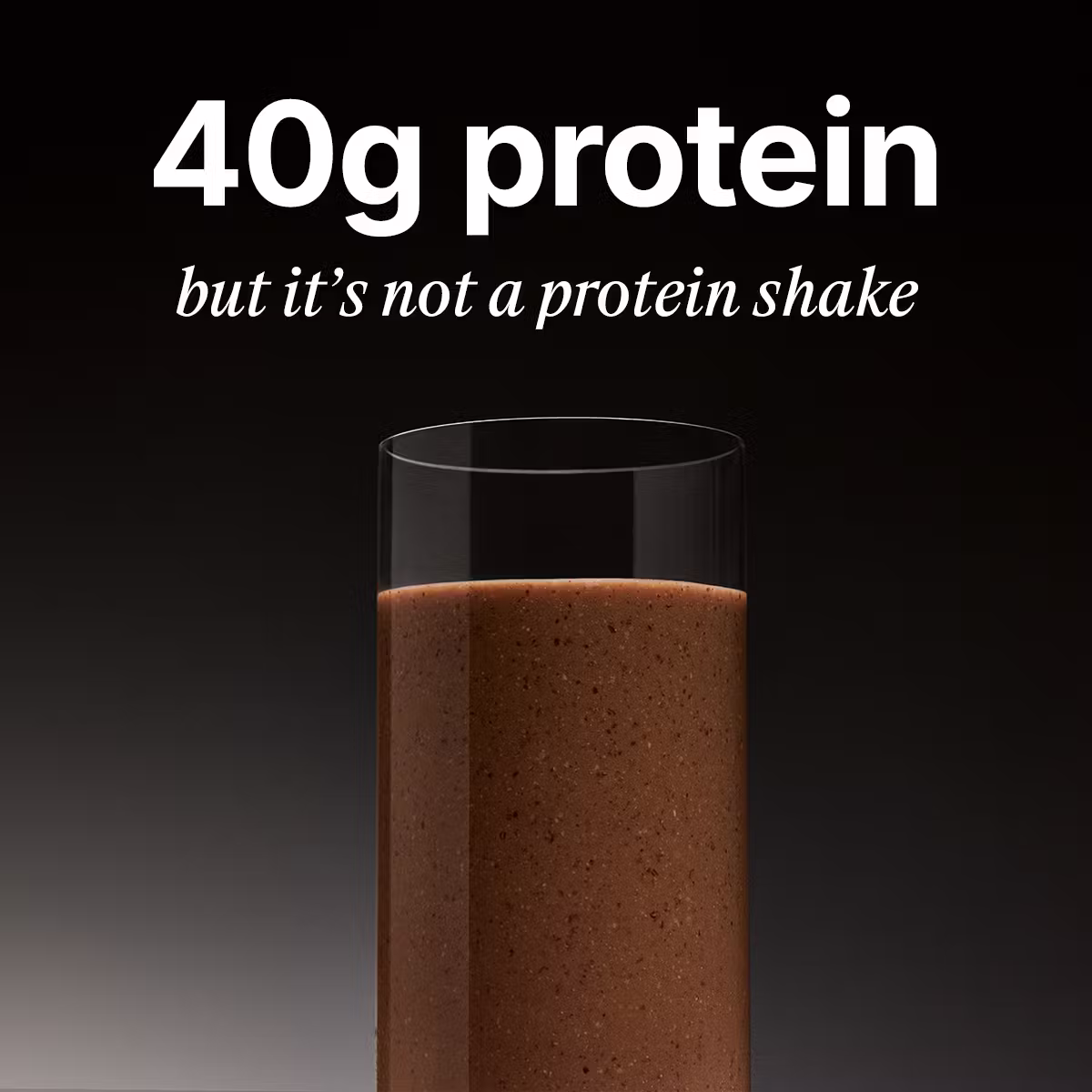 40g protein, but it's not a protein shake