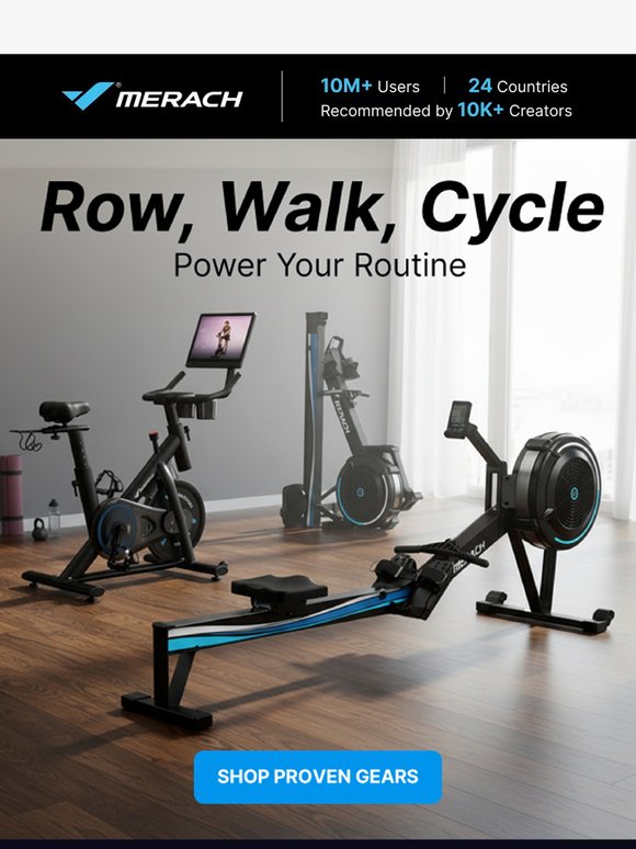 Merach: Row. Walk. Cycle. 💪⚡ | Milled