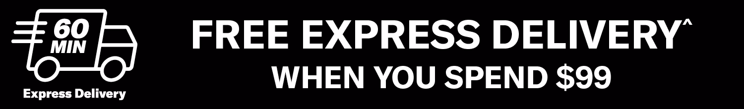 Free express delivery^ when you spend $99