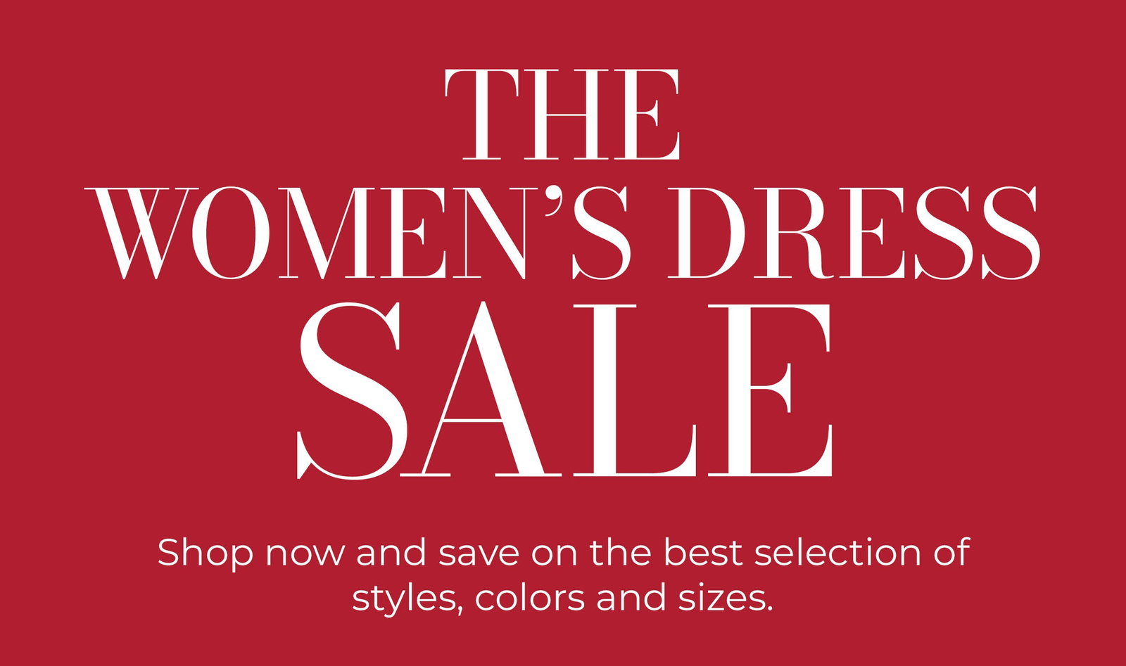 The Women's Dress Sale