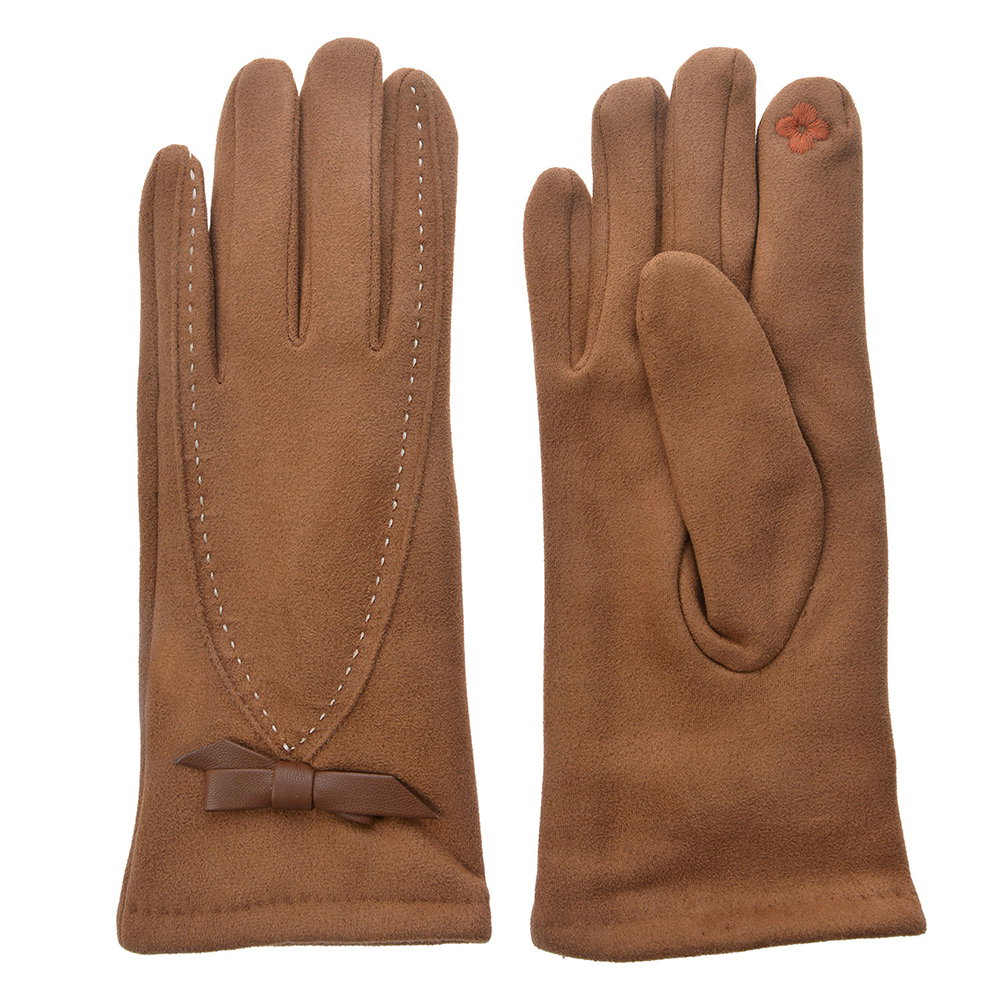 Image of Juleeze Handschoenen Winter 8x24 cm Bruin Polyester