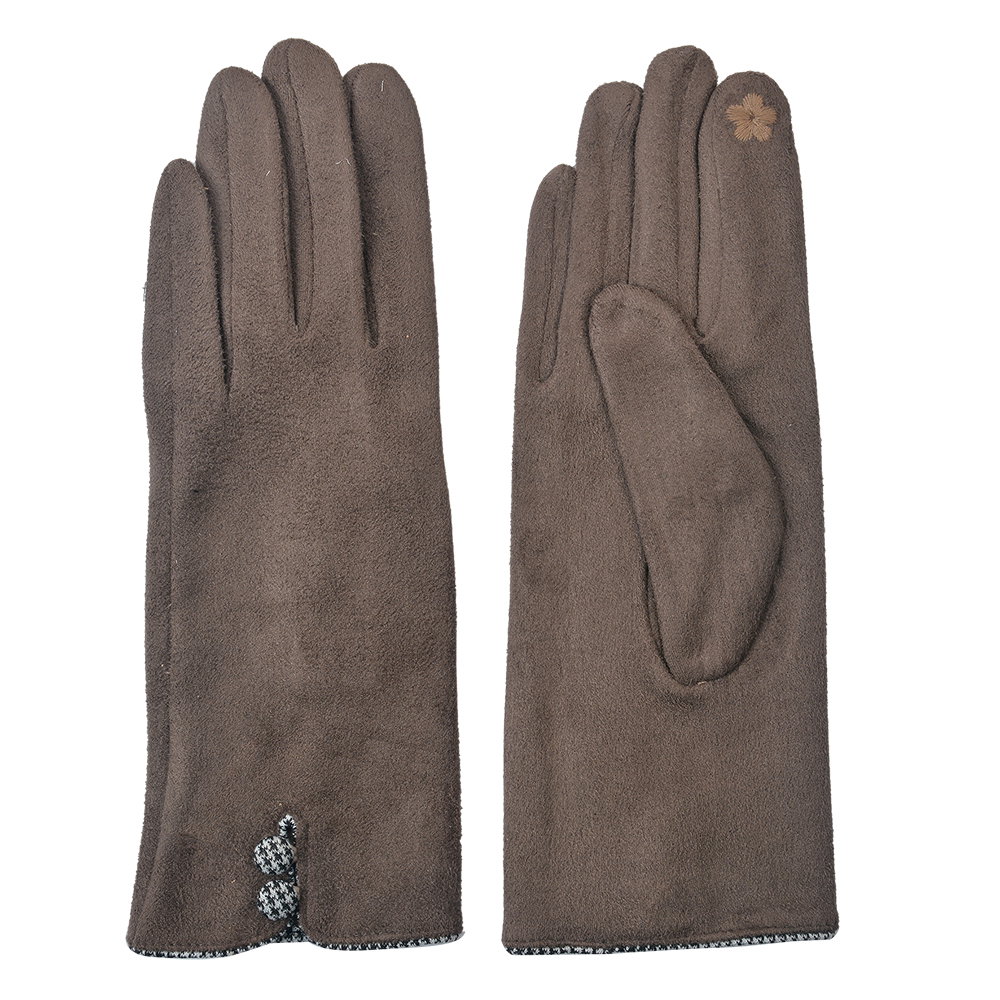 Image of Juleeze Handschoenen Winter 8x24 cm Bruin Polyester