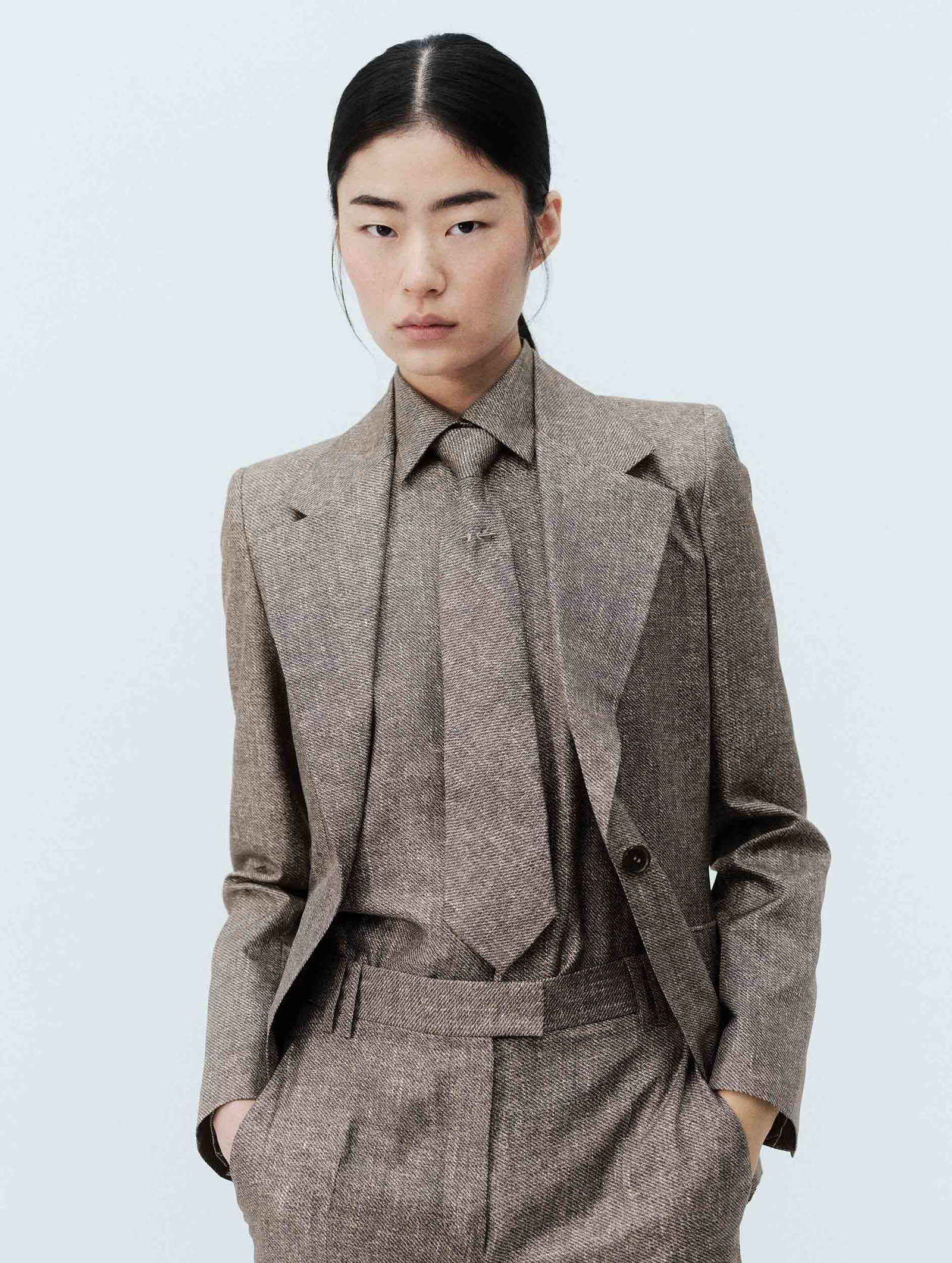 Ensemble de costume en twill de soie imprimé Lino