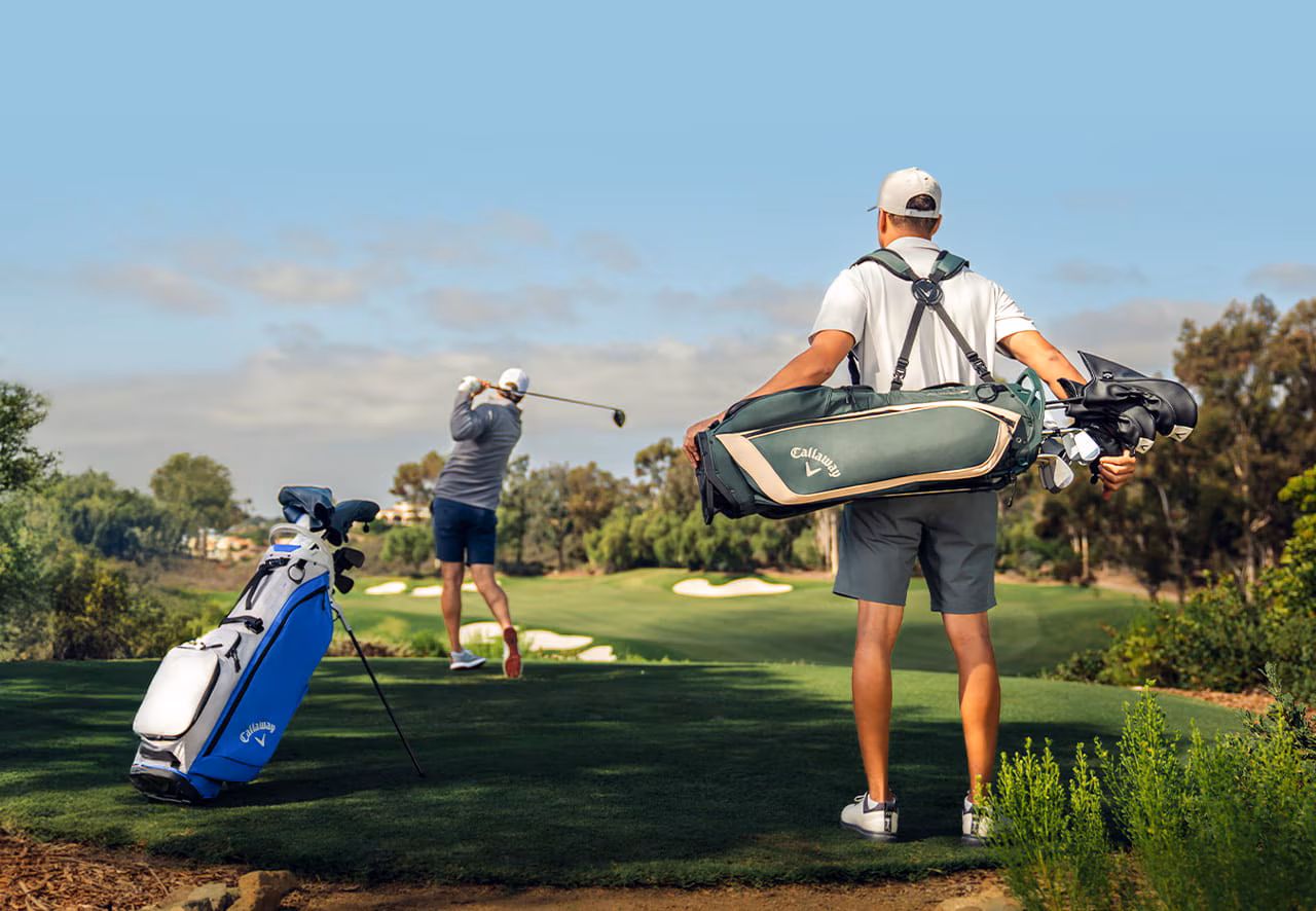 Golfers Standing On Course
