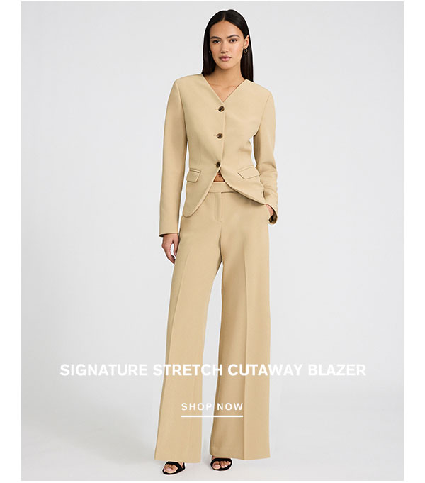 Signature Stretch Cutaway Blazer. Shop Now