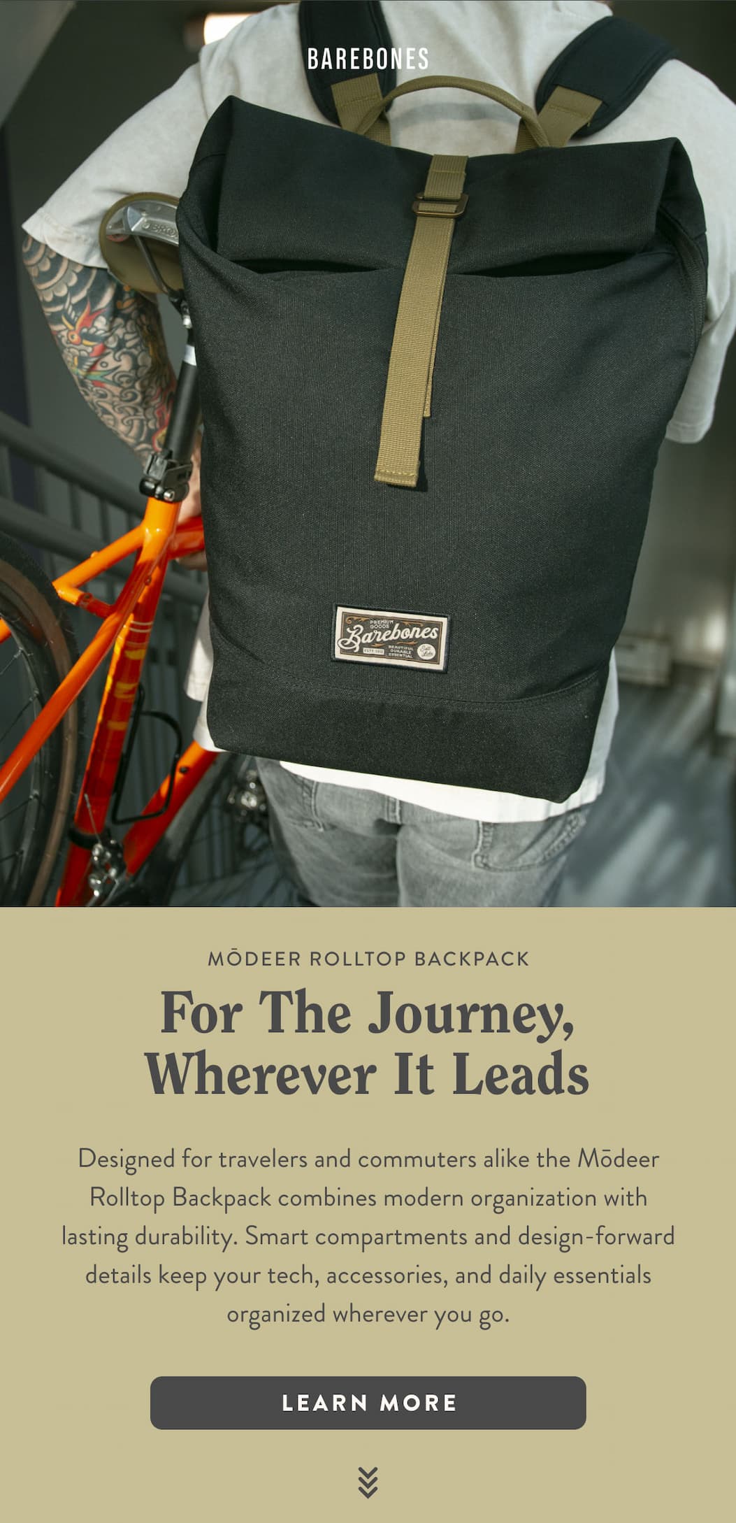 Modeer Rolltop Backpack - For The Journey, Wherever It Leads.