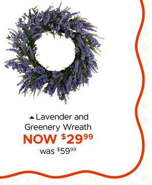 Lavender and Greenery Wreath