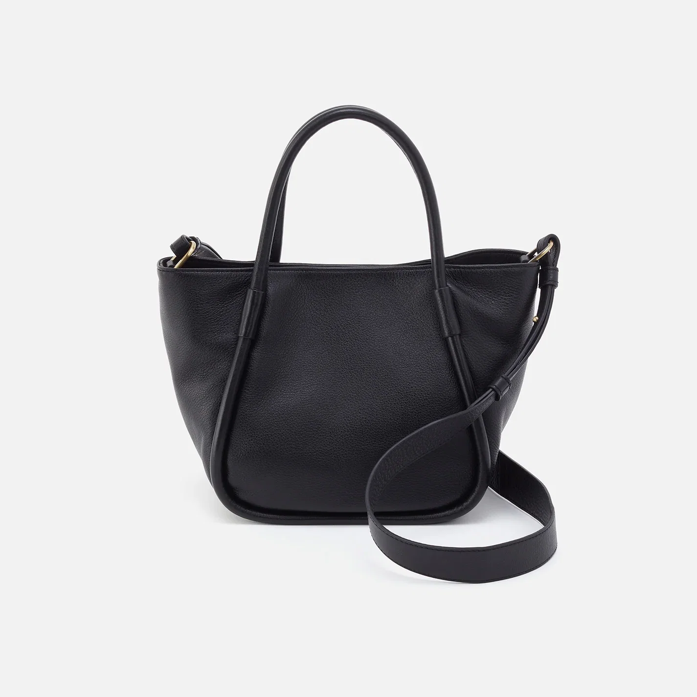 Image of Margot Satchel In Pebbled Leather - Black