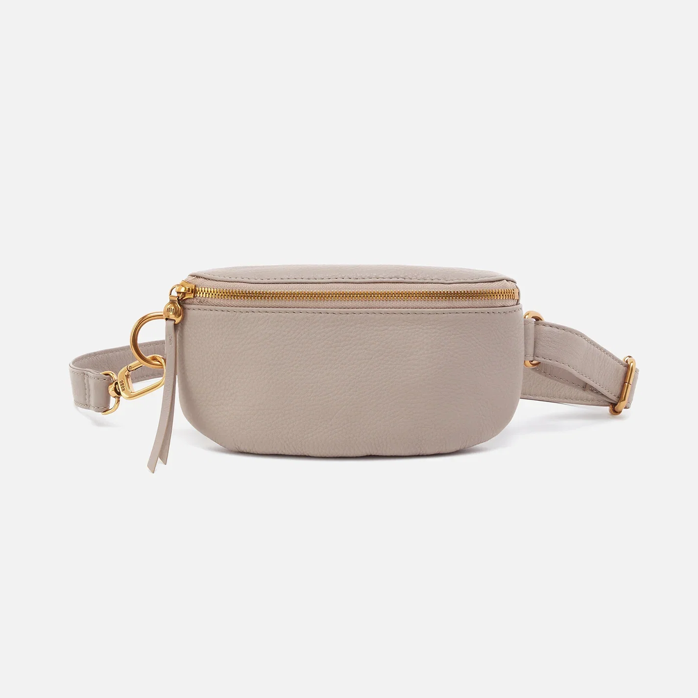 Image of Fern Belt Bag In Pebbled Leather - Taupe