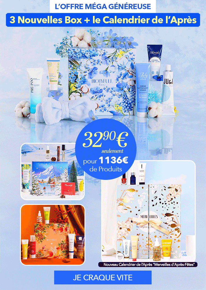 3 box beauté et 1 calendrieer
