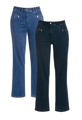 Pantalón Mony, pernera cónica, bolsillos con cremallera