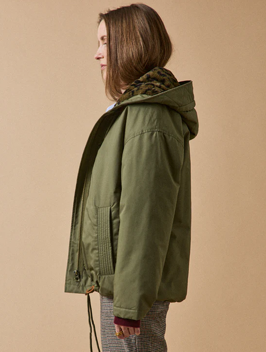 Geschmeidiger und wattierter Damen-Parka