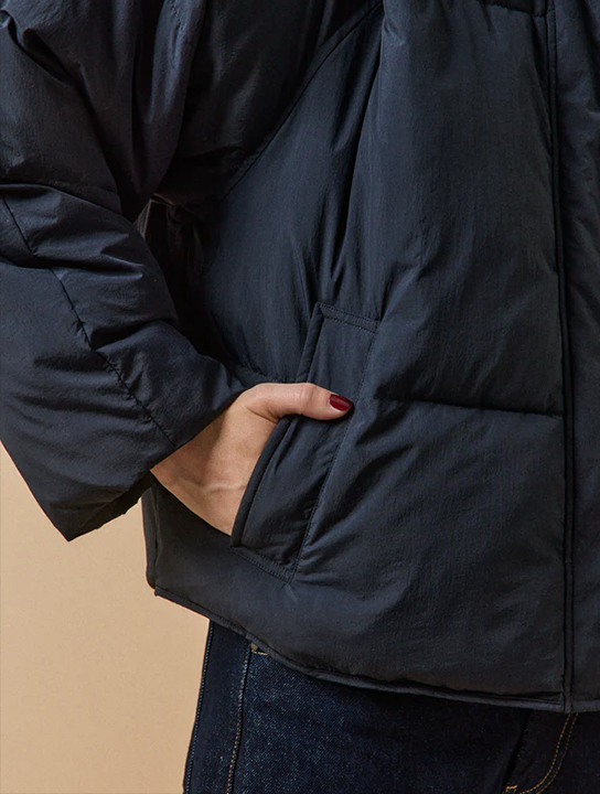 Damen-Steppjacke ohne Kragen