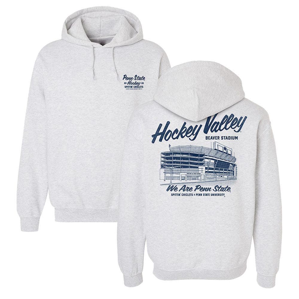 Image of Penn State Hockey x Spittin Chiclets Hockey Valley Hoodie
