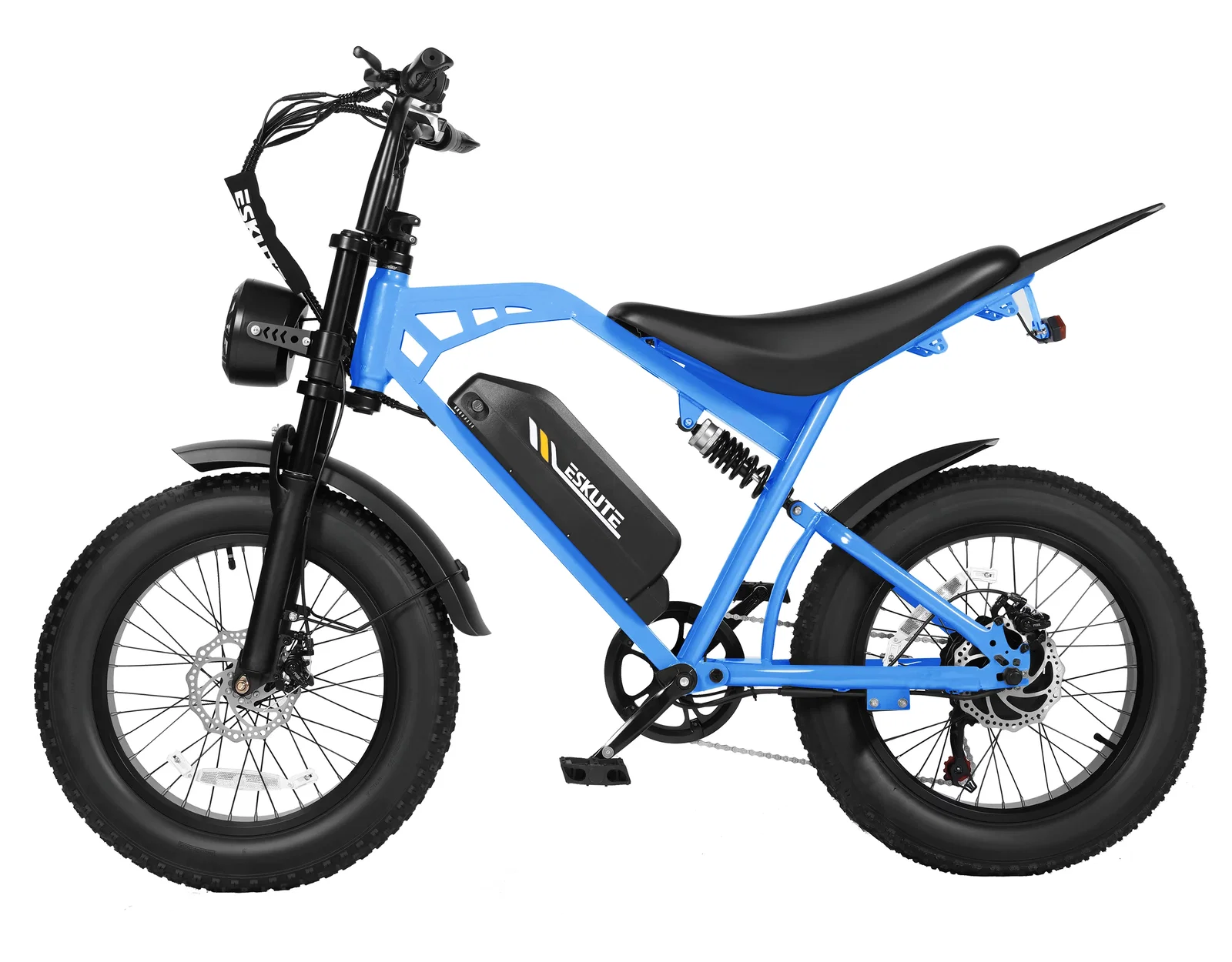 Eskute® V200 20*4.0" Dirt Electric Bike for Kids&Teens - Blue / Bike